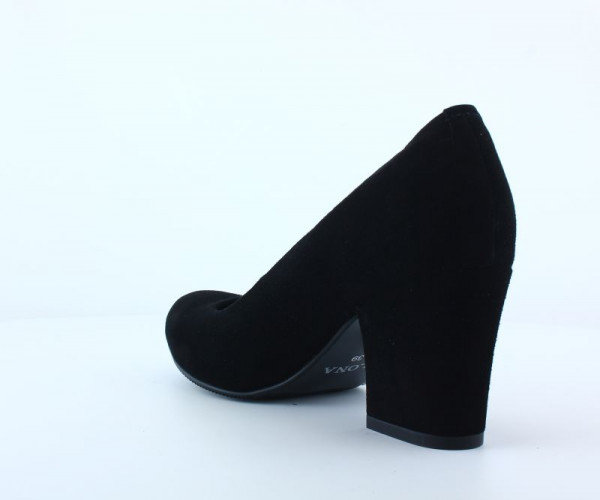 Туфлі Жіночі шкіряні ILONA 1 08 чорний велюр