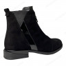 Черевики Жіночі шкіряні ELVIX 1087 чорний замш байка
