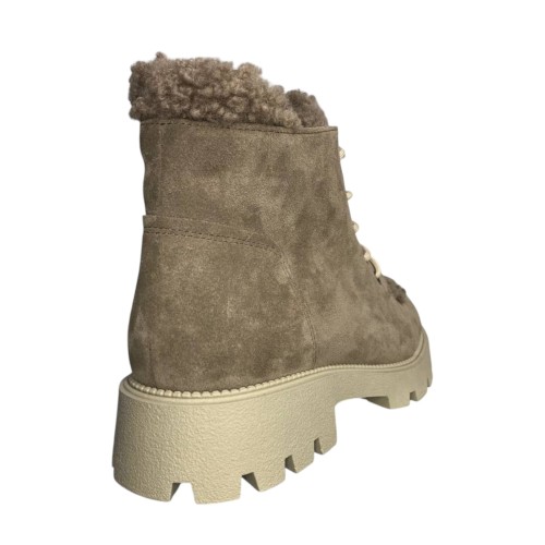 Ботинки женские замшевые ILONA 275/940 кофе мех