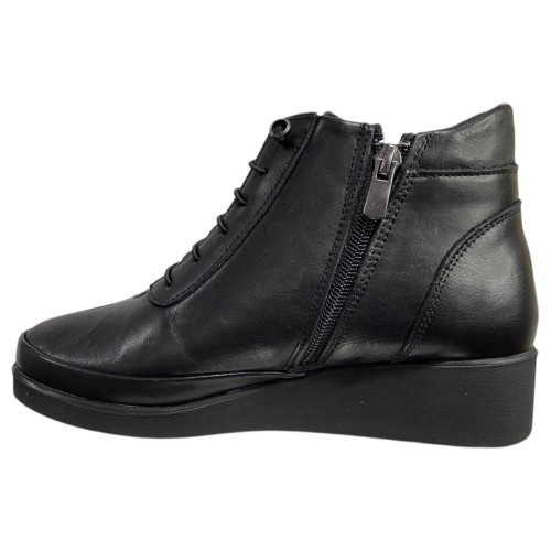 Черевики жіночі шкіряні ATO 450 01 чорний  байка 