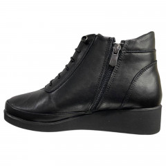 Черевики жіночі шкіряні ATO 450 01 чорний байка