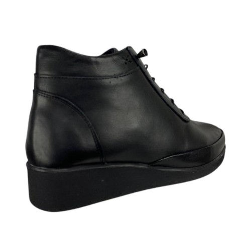 Черевики жіночі шкіряні ATO 450 01 чорний  байка 