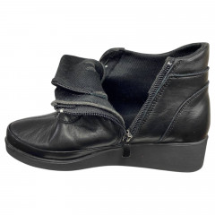 Черевики жіночі шкіряні ATO 450 01 чорний байка