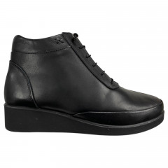 Черевики жіночі шкіряні ATO 450 01 чорний байка