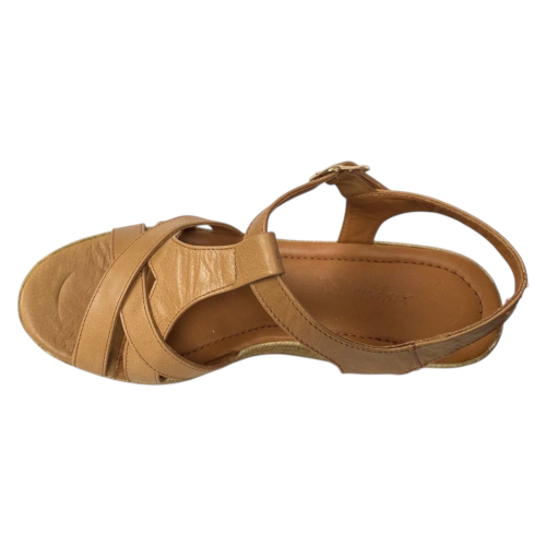 Жіночі шкіряні босоніжки PANDORA 712 27 коричневі