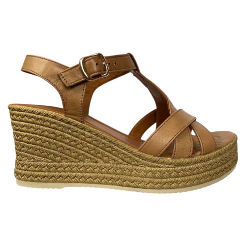 Жіночі шкіряні босоніжки PANDORA 712 27 коричневі