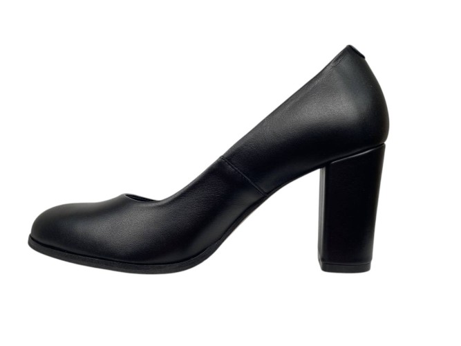 Туфли женские кожаные Scorpion 3052 черные каблуки