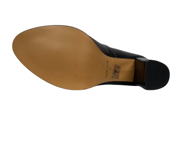 Туфли женские кожаные Scorpion 3052 черные каблуки