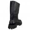 Чоботи жіночі шкіряні ILONA 136/940 чорний флот евро хутро
