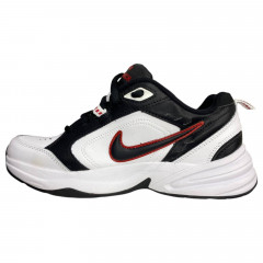 Кроссовки мужские кожаные NIKE G5451-5 бело черный 