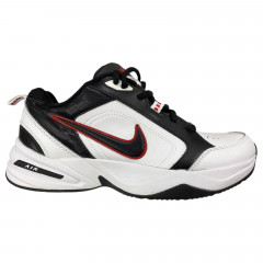 Кроссовки мужские кожаные NIKE G5451-5 бело черный 