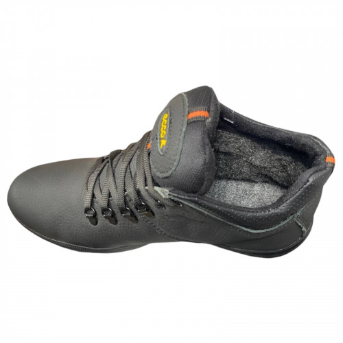 Ботинки мужские кожаные YAVGOR 552 черный мех