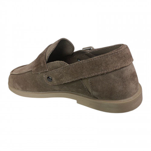 Клоги жіночі замшеві MARCCO 1452 klogg  темно бежеві 