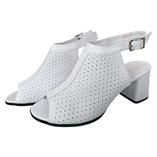 Босоножки Женские кожаные SCORPION 4105/36 белые