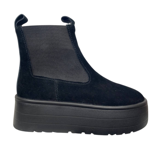 Черевики жіночі замшеві DINO RICHI 476 03 чорні хутро