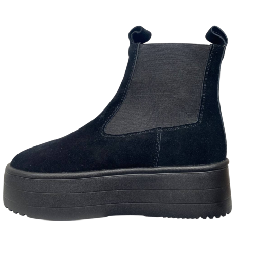 Черевики жіночі замшеві DINO RICHI 476 03 чорні хутро