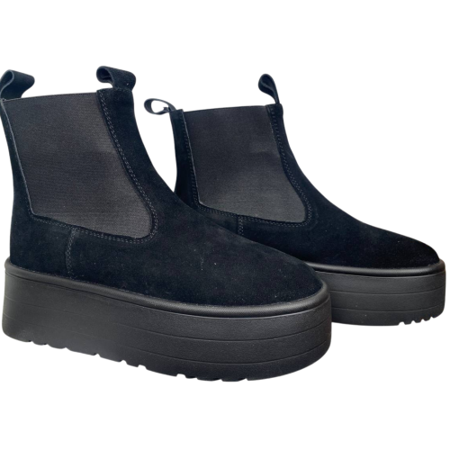 Черевики жіночі замшеві DINO RICHI 476 03 чорні хутро