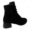 Черевики Жіночі шкіряні ELVIX 4024 чорний замш байка