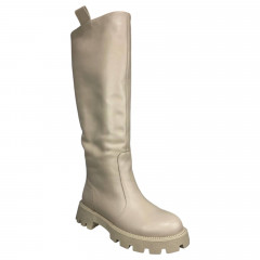 Сапоги женские кожаные ILONA 158/940 04 brush бежевый евро мех