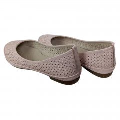 Балетки женские кожаные PRELLESTA 405 06 пудровые 