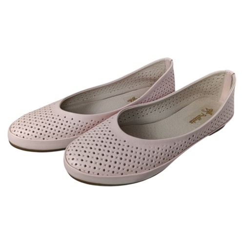 Балетки женские кожаные PRELLESTA 405 06 пудровые