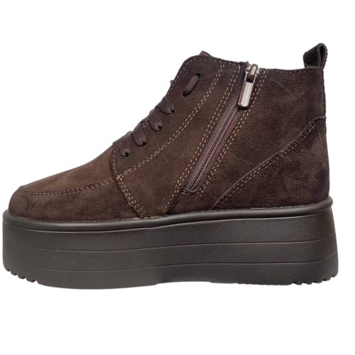 Черевики жіночі замшеві DINO RICHI 670/03 шоколад хутро