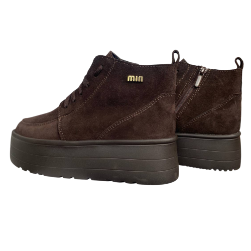 Черевики жіночі замшеві DINO RICHI 670/03 шоколад хутро