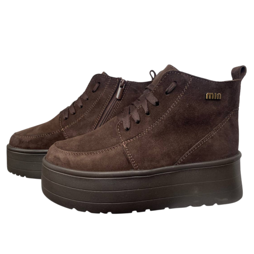 Черевики жіночі замшеві DINO RICHI 670/03 шоколад хутро