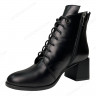 Черевики Жіночі шкіряні ELVIX 6071 чорний матовий байка