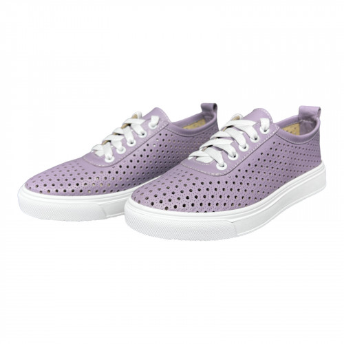 Кроссовки Женские кожаные PRELLESTA 1939 44 сиреневые