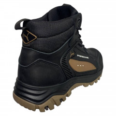 Кроссовки Мужские кожаные ICEFIELD 69 01 черный мех