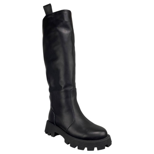 Чоботи жіночі шкіряні ILONA 158/940 01 чорний євро хутро