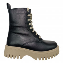 Черевики жіночі шкіряні BL-SISTEM 995 38 чорний хутро