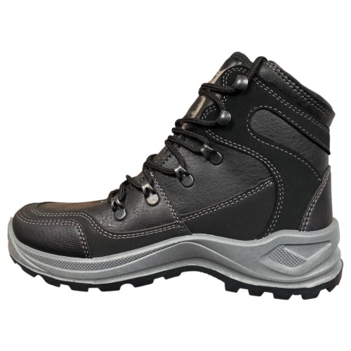 Ботинки мужские кожаные Paolla 361/6113 черный мех