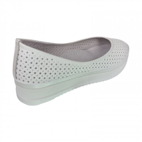 Балетки женские кожаные PRELLESTA 905 05 белые 