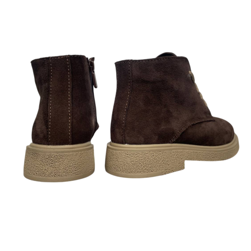 Черевики жіночі замшеві DINO RICHI 615 25 шоколад хутро