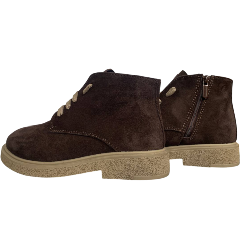 Черевики жіночі замшеві DINO RICHI 615 25 шоколад хутро