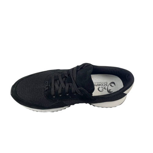 Кросівки жіночі замшеві  SCORPION 3604/1 чорно/білі