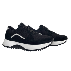 Кросівки жіночі замшеві  SCORPION 3604/1 чорно/білі