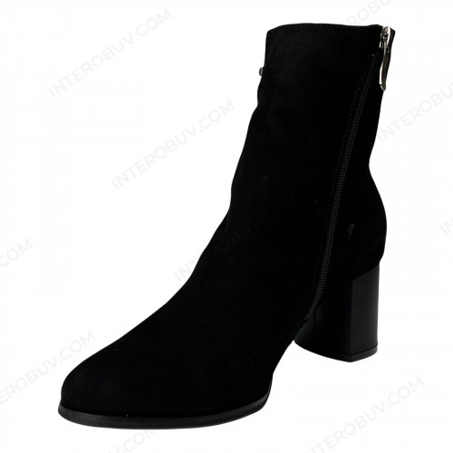 Черевики Жіночі шкіряні ELVIX 6077 чорний байка