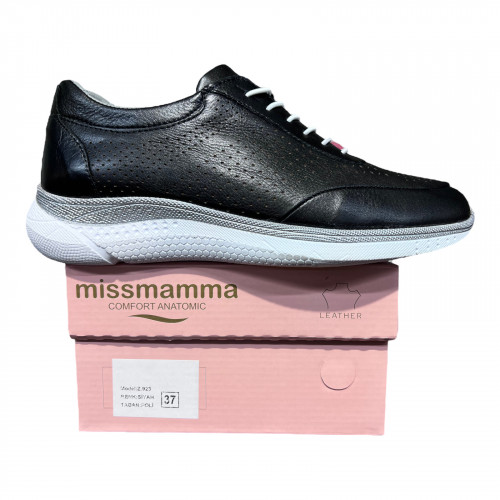 Кросівки Жіночі шкіряні MISSMAMMA 923/6 чорний