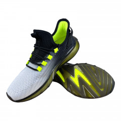 Кроссовки Женские текстильные WONEX 24-139 GREY/GREEN