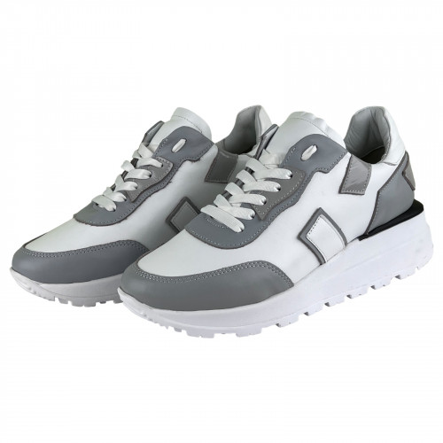 Кросівки Жіночі шкіряні VLADEKS 1249 біло-сірий