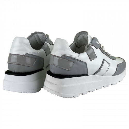 Кросівки Жіночі шкіряні VLADEKS 1249 біло-сірий