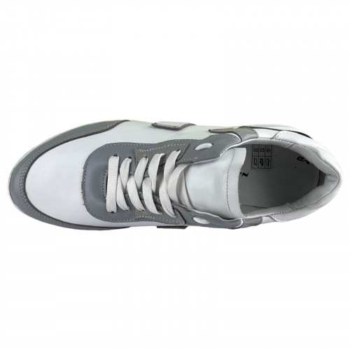 Кросівки Жіночі шкіряні VLADEKS 1249 біло-сірий