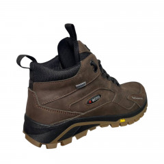 Кроссовки Мужские кожаные ICEFIELD 385 08 коричневый мех