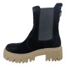 Ботинки женские замшевые ALEXA 714 челси черный мех