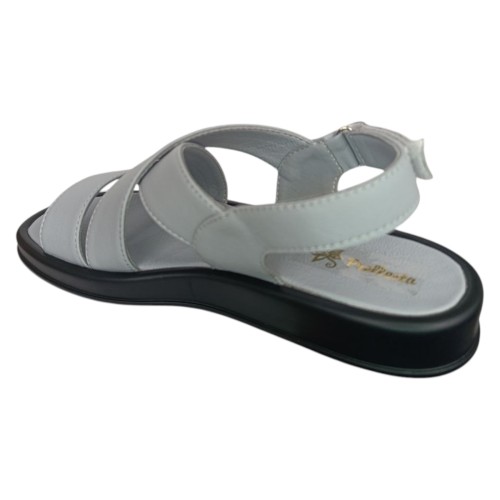 Босоніжки жіночі шкіряні PRELLESTA 4114 46 сірі 