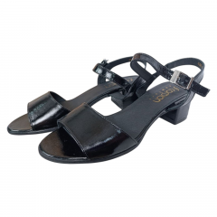 Босоніжки Жіночі шкіряні SCORPION 4201 чорні лак