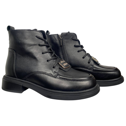 Черевики жіночі шкіряні ILONA 949/TA-2 байка чорні